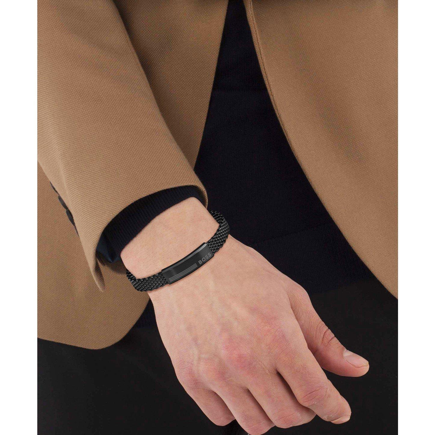 Men's Alen Branded Plate Bracelet