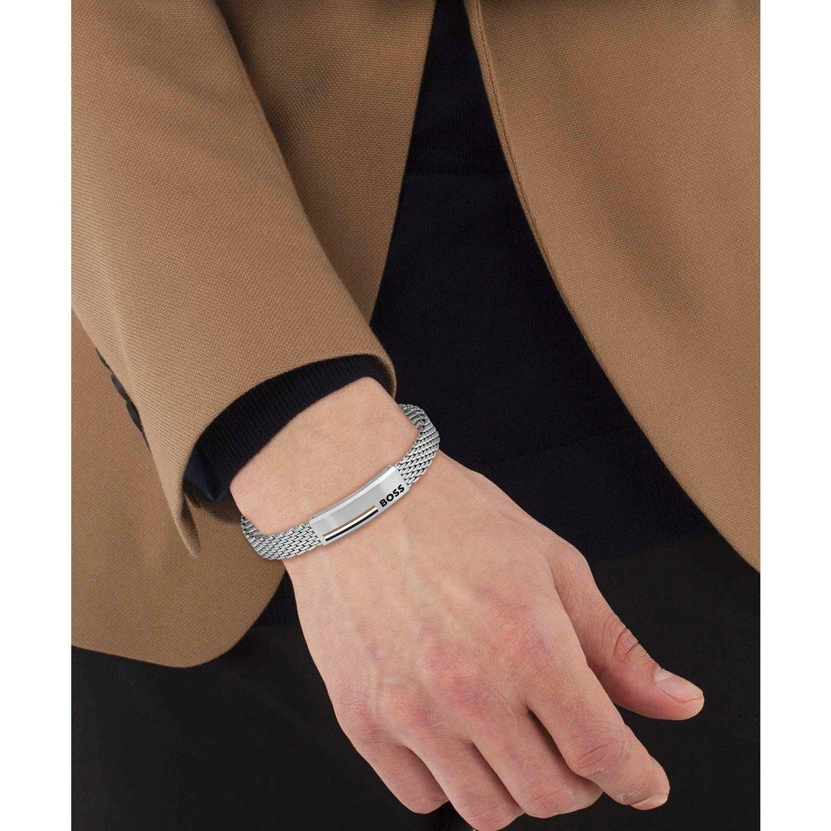 Gents BOSS Alen Mesh Bracelet