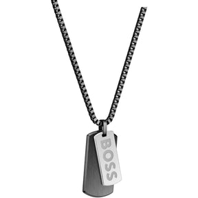 Gents BOSS Devon Box Chain Necklace