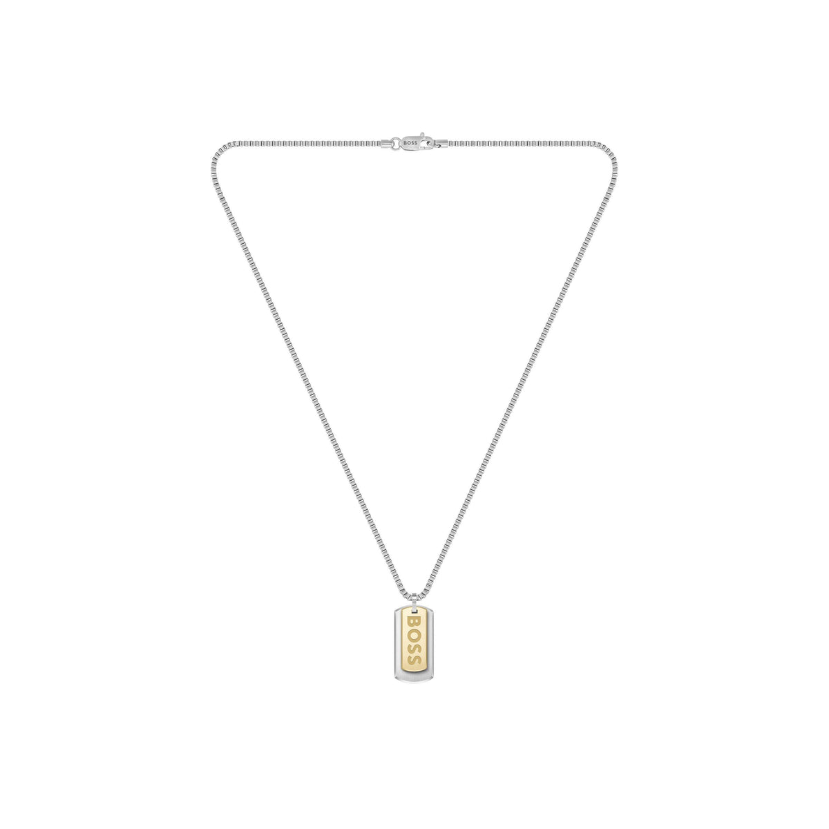 Gents BOSS Devon Box Chain Necklace