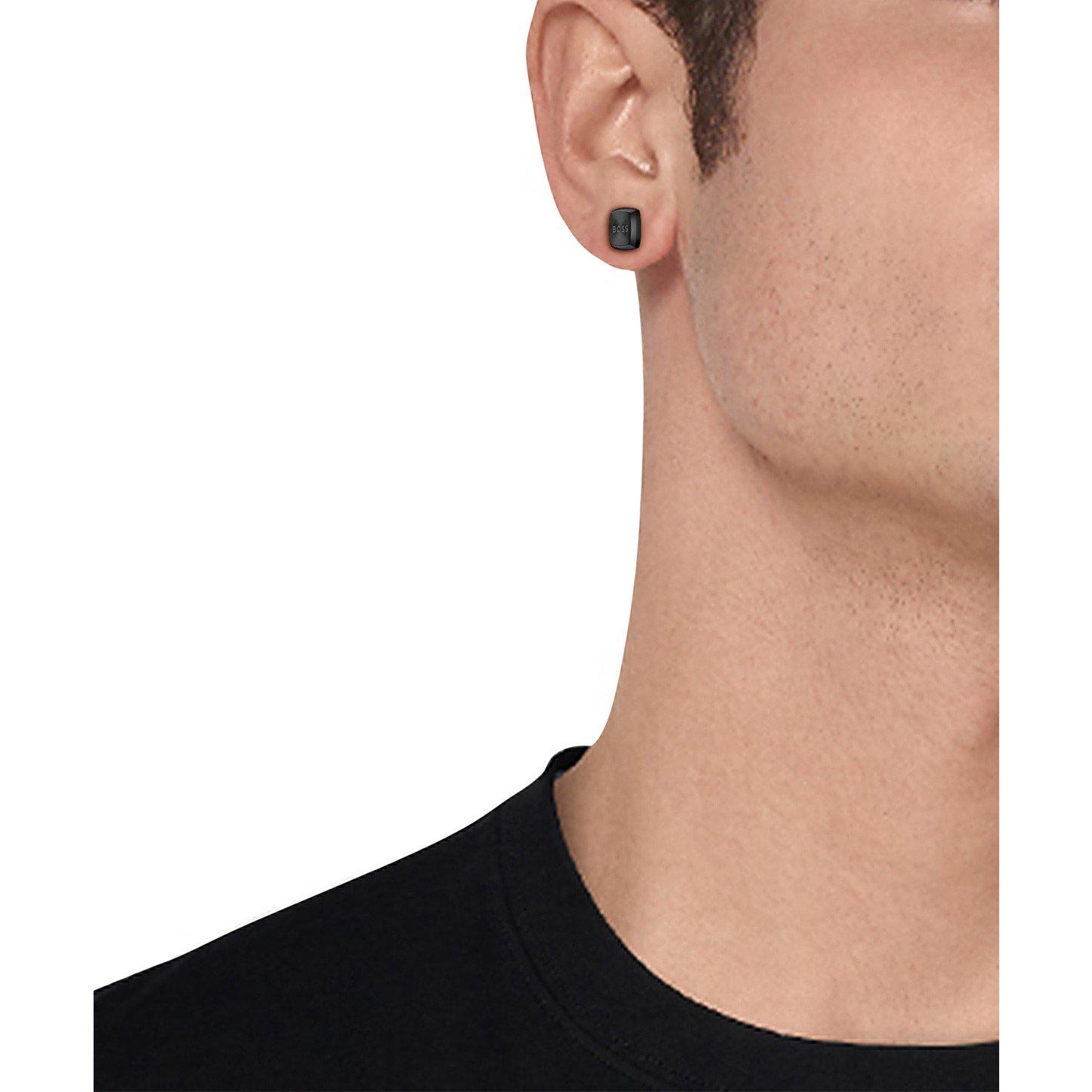 Men's Yann Stud Stainless Steel Square Earrings