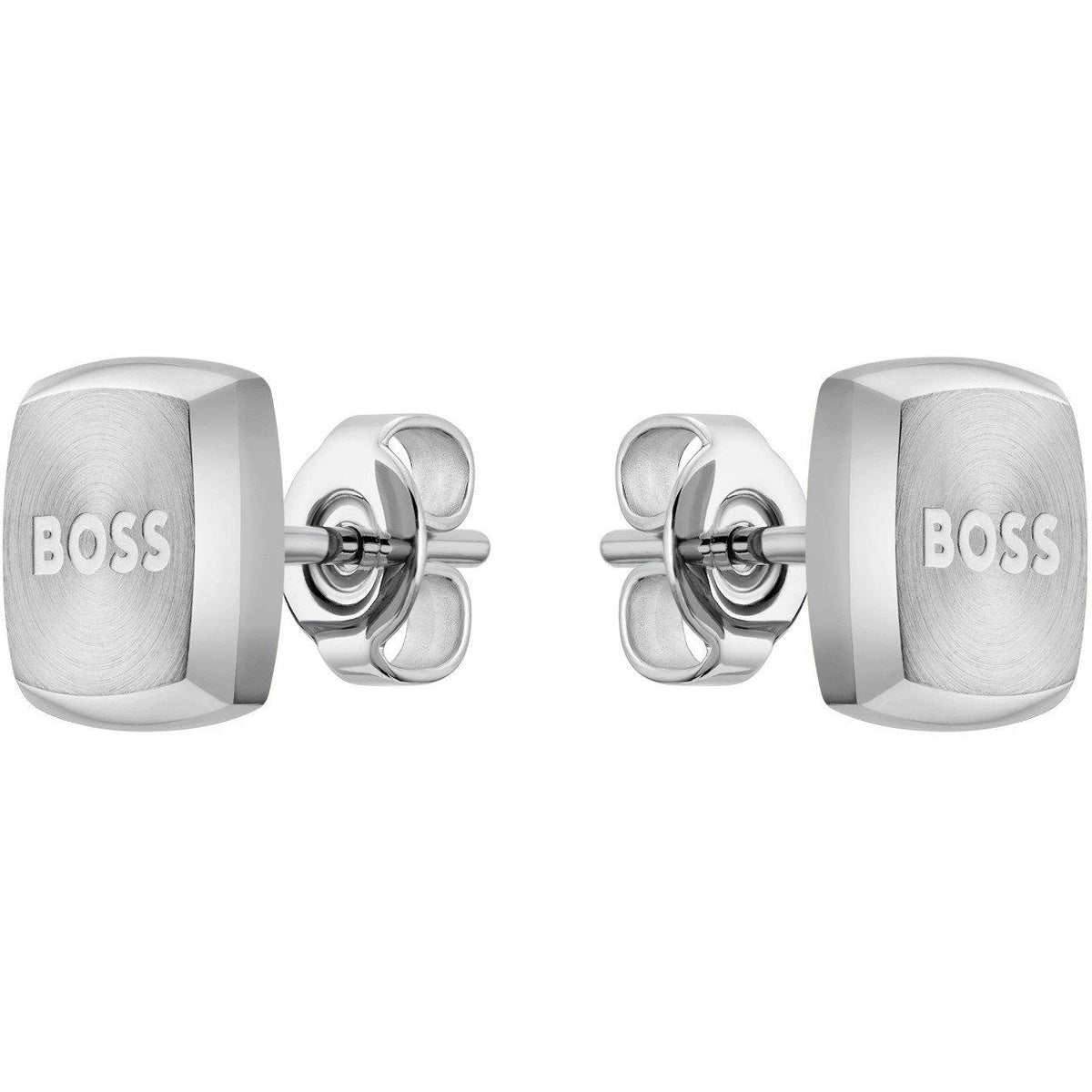 Gents BOSS Yann Stainless Steel Square  Earrings