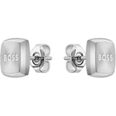 Gents BOSS Yann Stainless Steel Square  Earrings