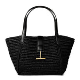 Medium Tara Raffia Tote Bag