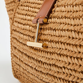 Medium Tara Raffia Tote Bag