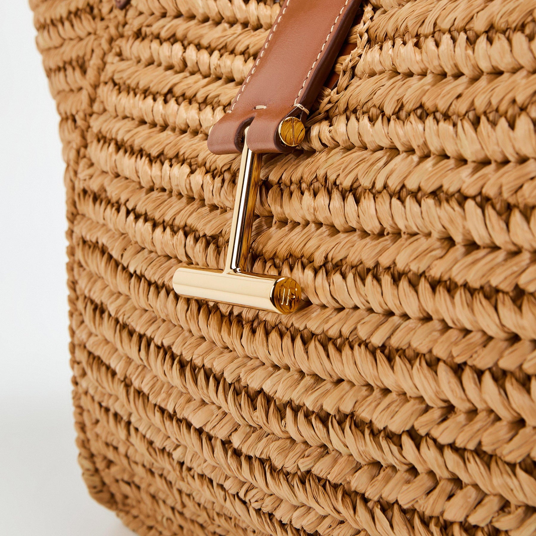 Medium Tara Raffia Tote Bag