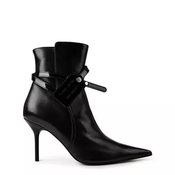 Off White  Nappa Zip Ankle Boots