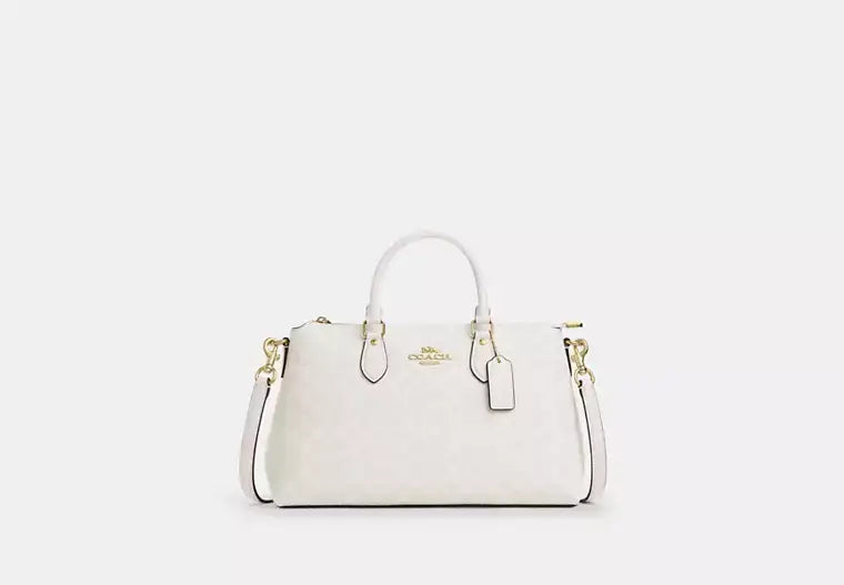 Coach Georgia Satchel Bag In Signature Canvas - Bags | Shop From The Mirage