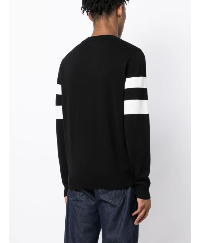 Fred Perry Black Sweaters with Crew Neck