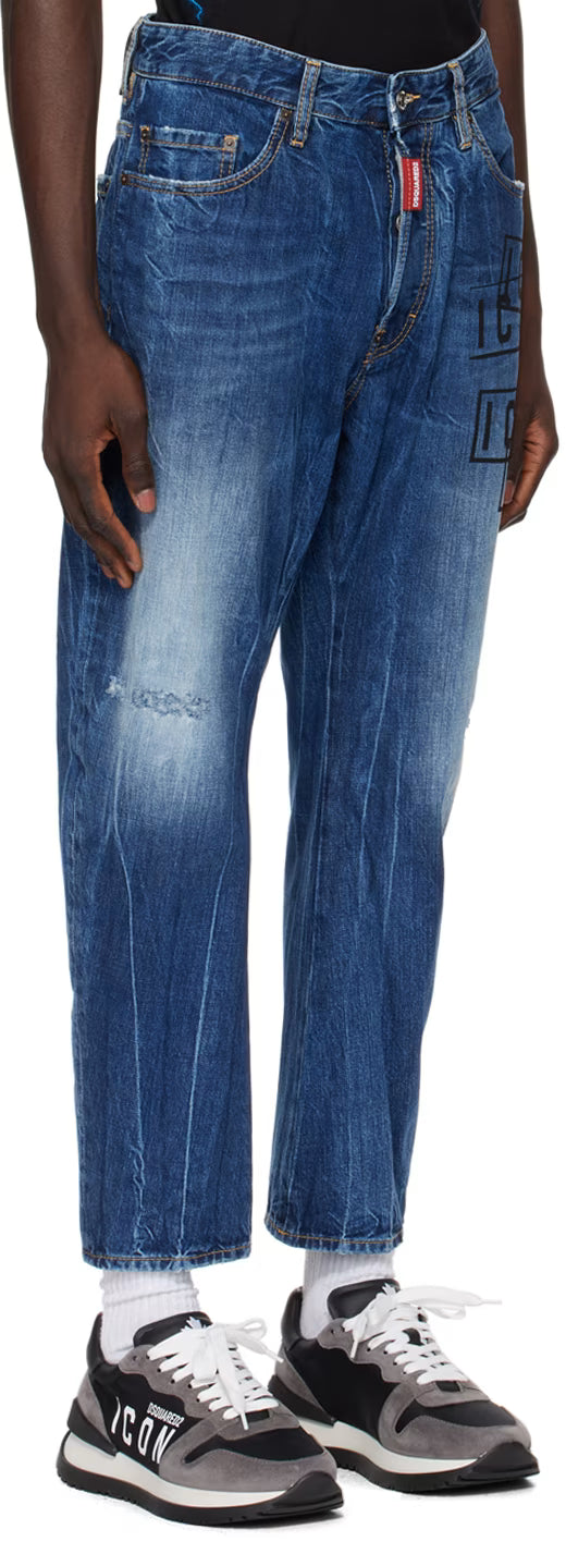 Indigo Icon Stamps Bro Jeans
