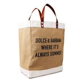 Printed Jute Shopper