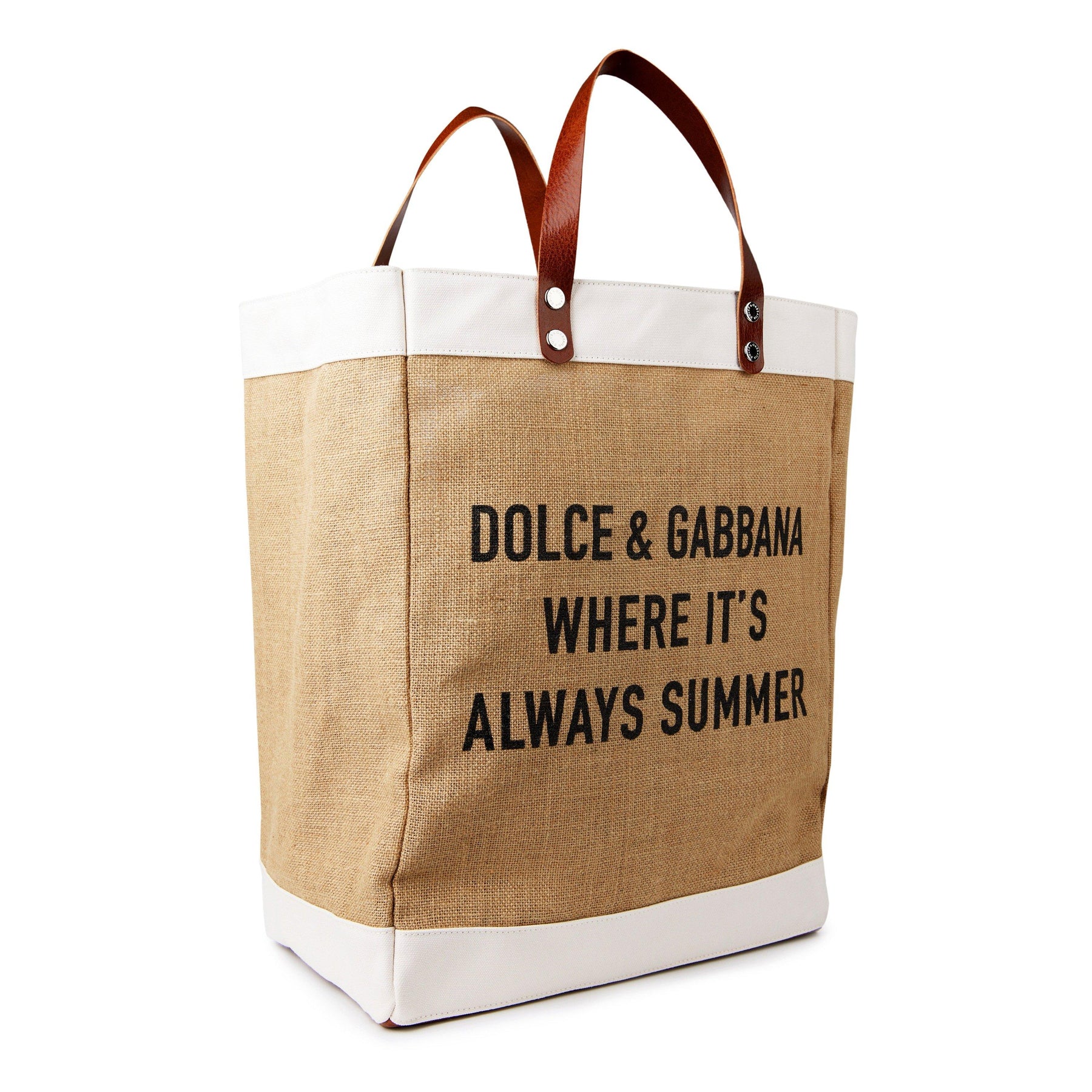 Printed Jute Shopper
