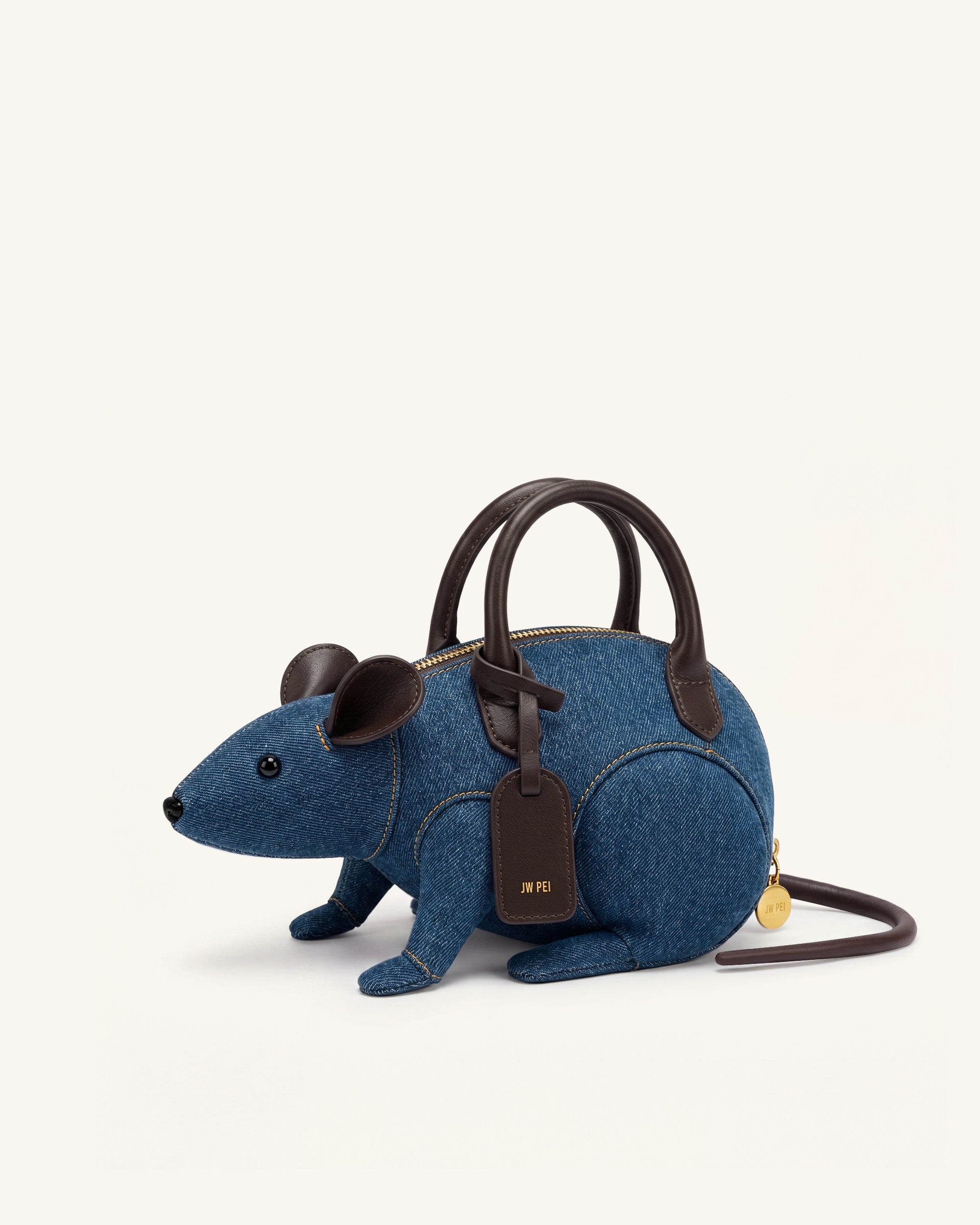 Mia Mouse Top Handle Bag - Blue Denim