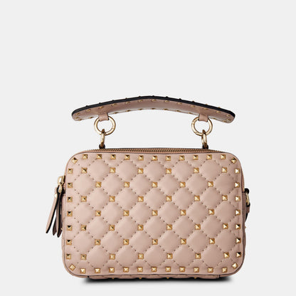 Quilted Spike Crossbody Bag