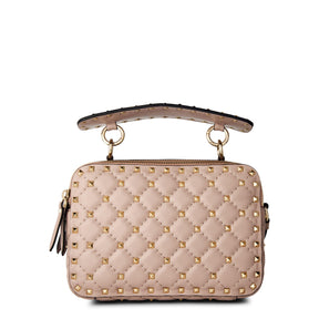 Quilted Spike Crossbody Bag