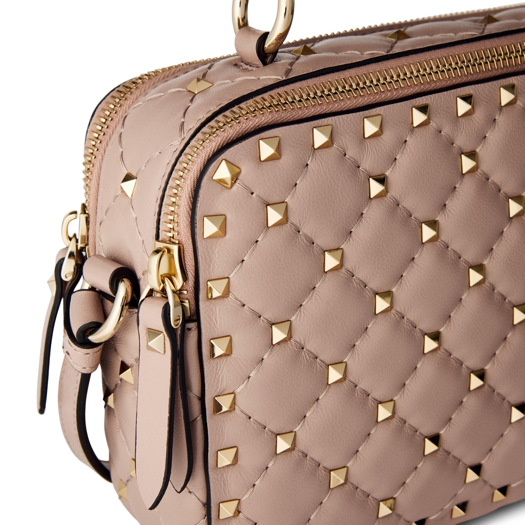 Quilted Spike Crossbody Bag