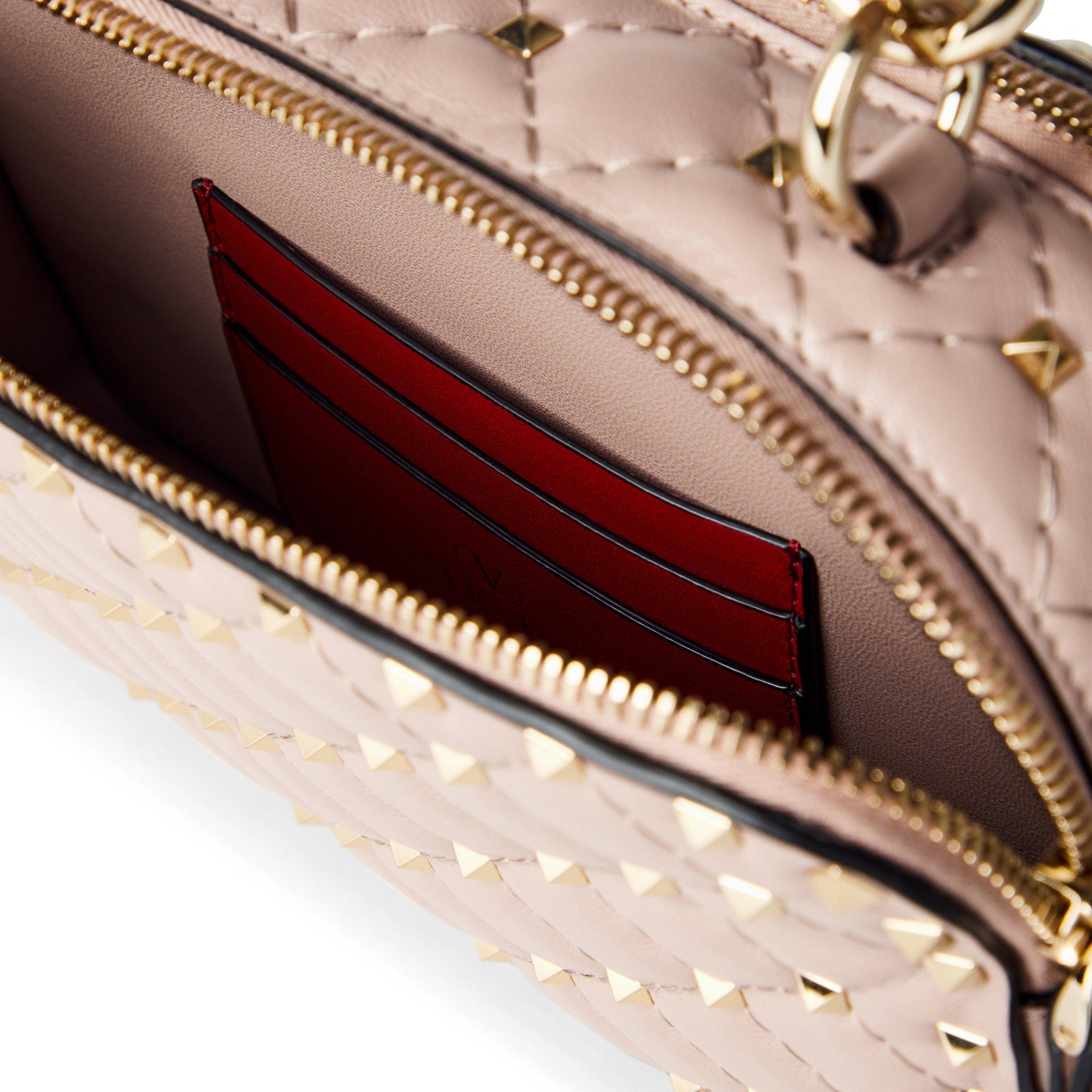 Quilted Spike Crossbody Bag