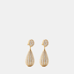 Sculptural Metal Drop Earrings