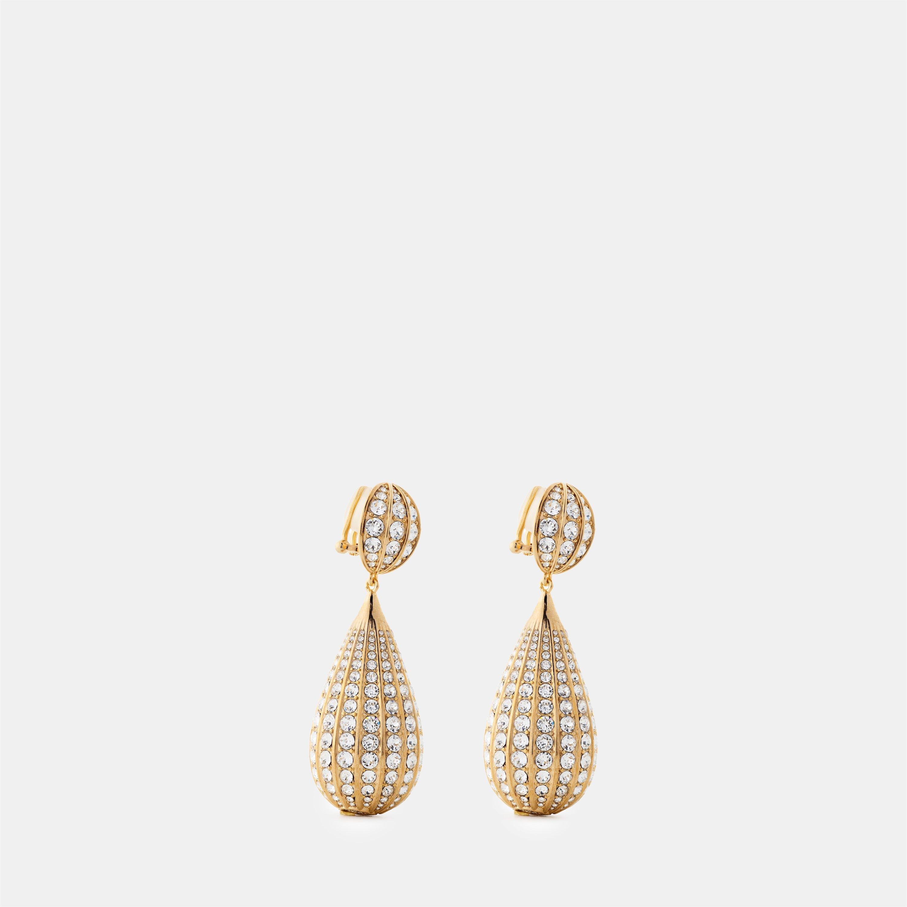 Sculptural Metal Drop Earrings