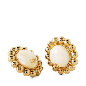 Pas Plus Metal And Pearl Earrings