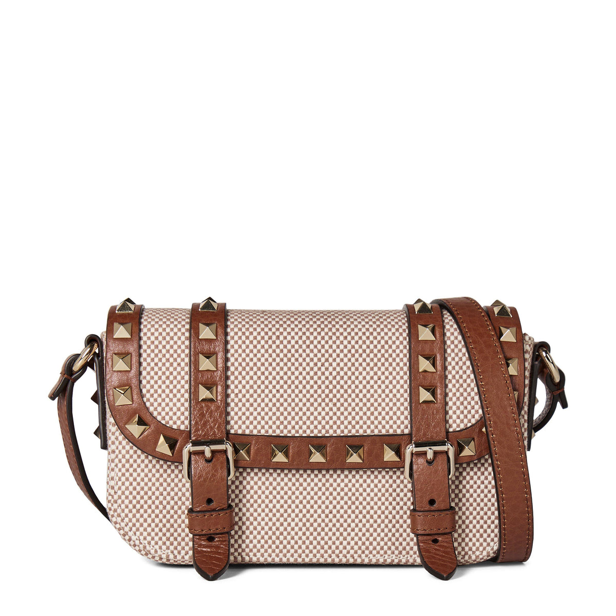 Rockstud Small Canvas Shoulder Bag