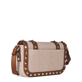 Rockstud Small Canvas Shoulder Bag