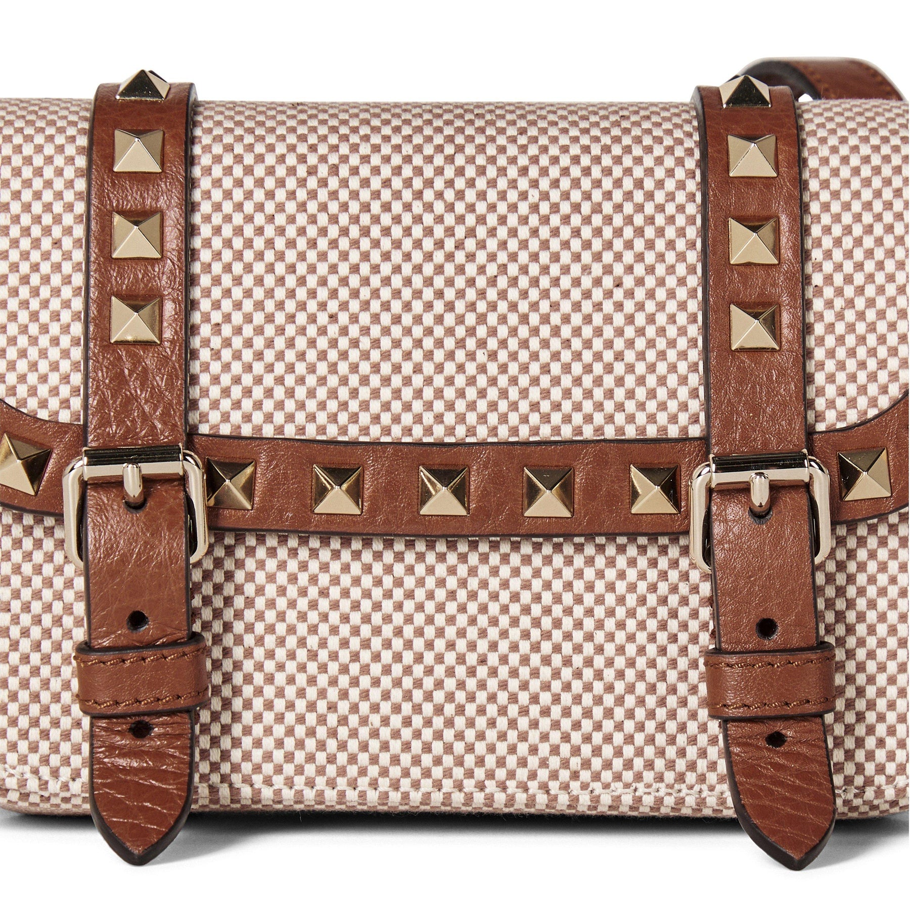 Rockstud Small Canvas Shoulder Bag
