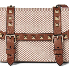 Rockstud Small Canvas Shoulder Bag