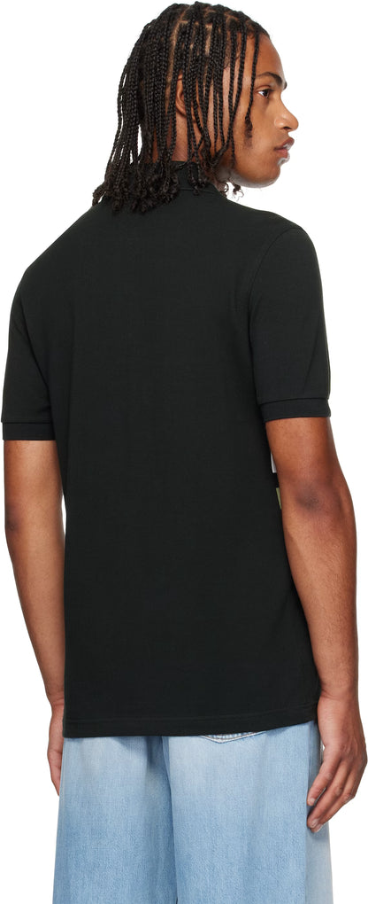 Black Panelled Polo