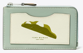 COLORBLOCK PEA POD ZIP CARD CASE