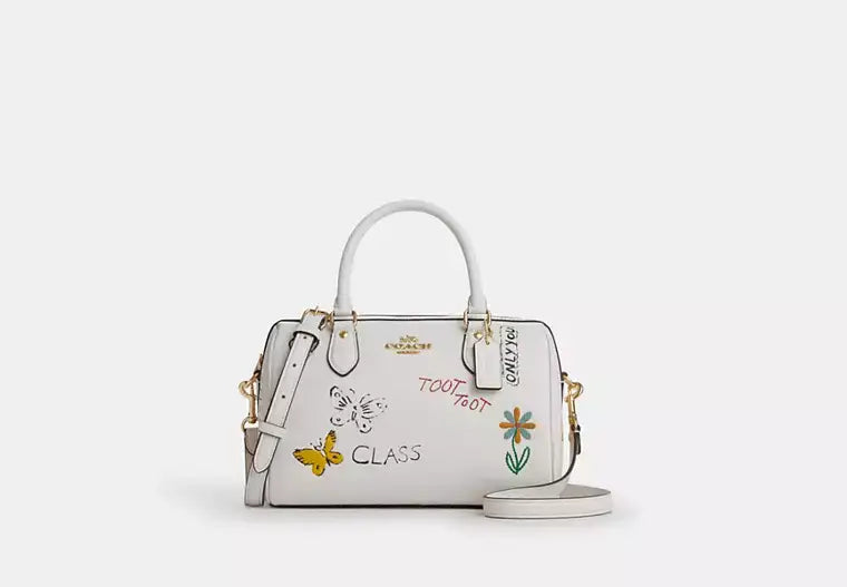 Coach Rowan Satchel Bag With Sketch Print - Bags | Shop From The Mirage