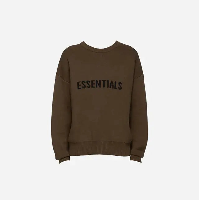 Essentials FEAR OF GOD ESSENTIALS X SSENSE KNIT SWEATER RAIN DRUM - Size: S Sweatshirts | Shop From The Mirage