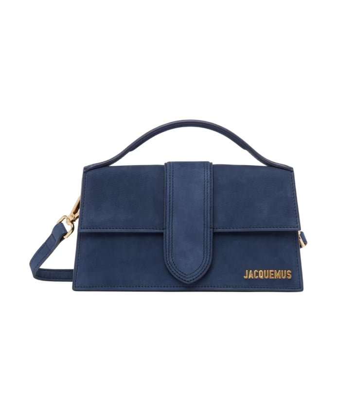 Navy Leather Shoulder Bag