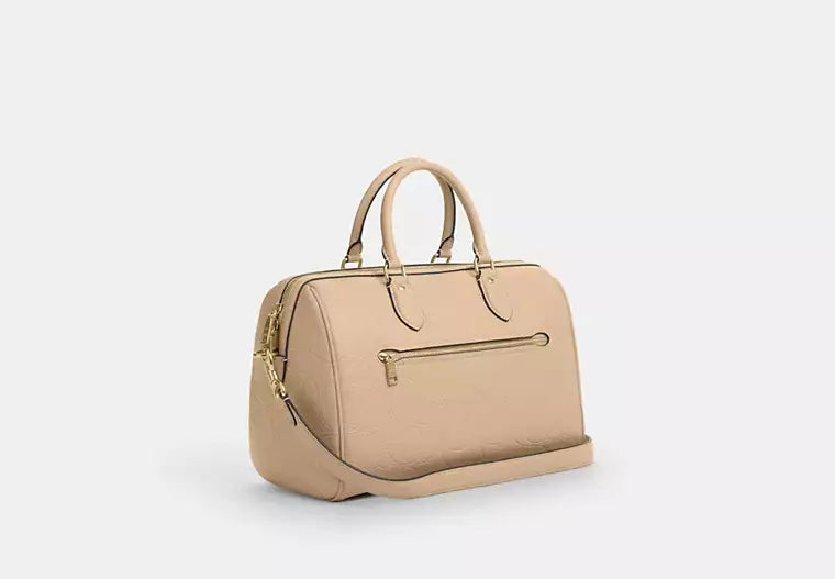 Rowan Large Satchel Bag In Signature Leather