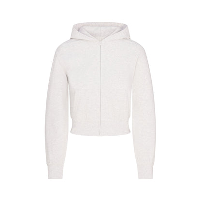 Cotton Jersey Zip Up Hoodie