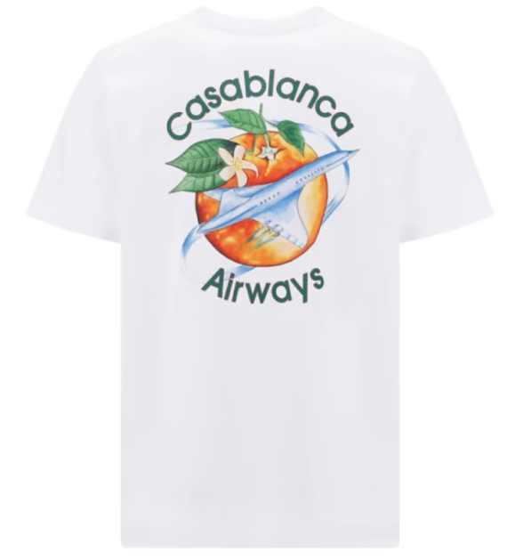 Casablanca Orbite Autour De L&#39;Orange T-Shirt