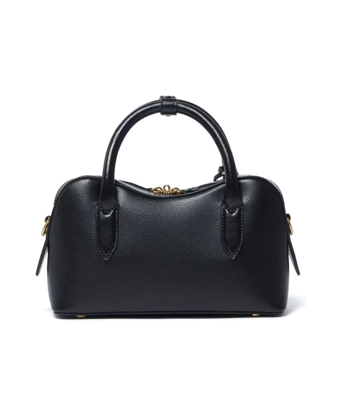 Black Shoulder Bag with Padlock Detail