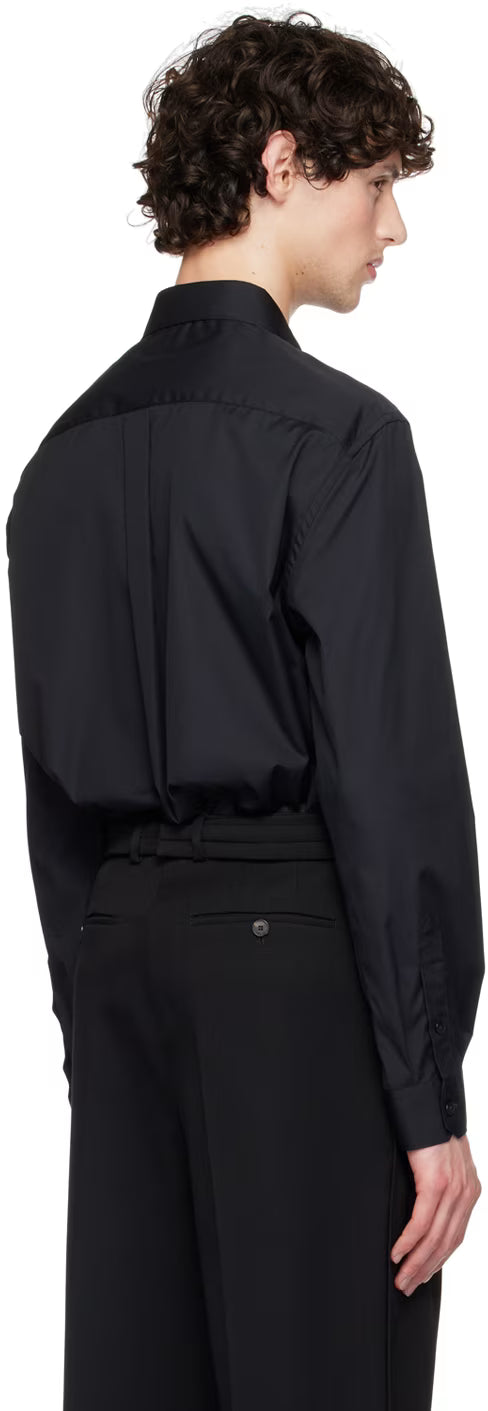 Dolce&Gabbana Black Logo Plaque Shirt