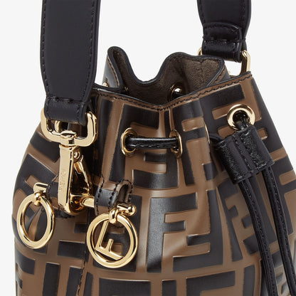Mon Tresor Brown leather mini-bag