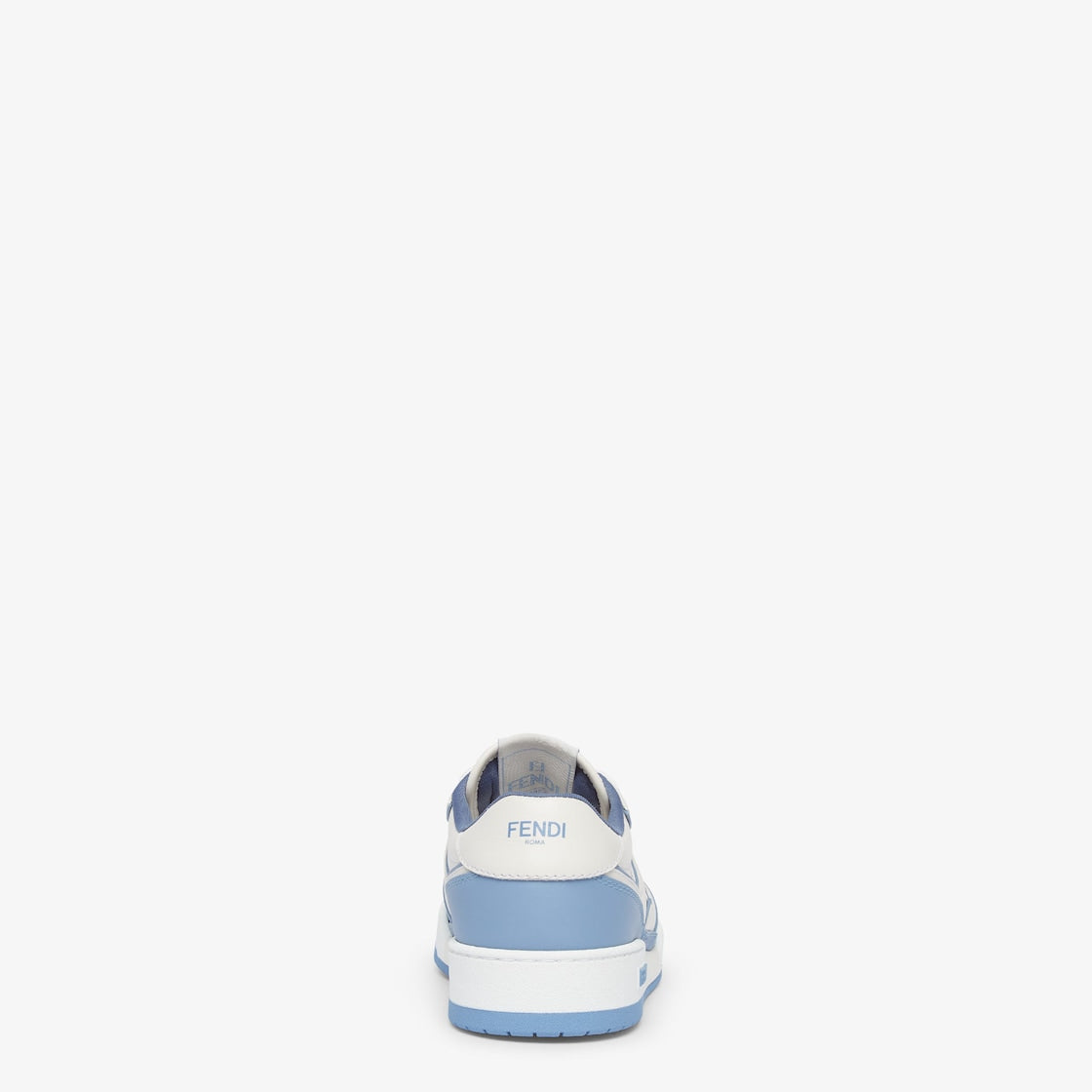 Fendi Match Light blue leather low-tops