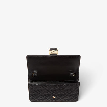Wallet On Chain Baguette Black nappa leather wallet