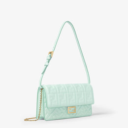 Fendi Light green nappa leather wallet with FF motif