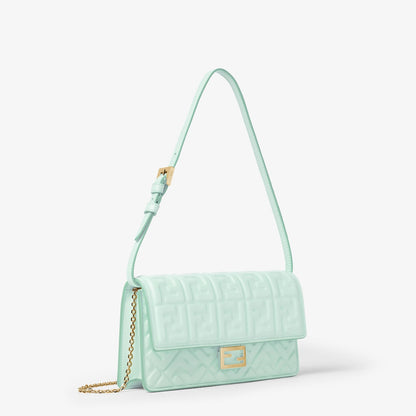 Fendi Light green nappa leather wallet with FF motif