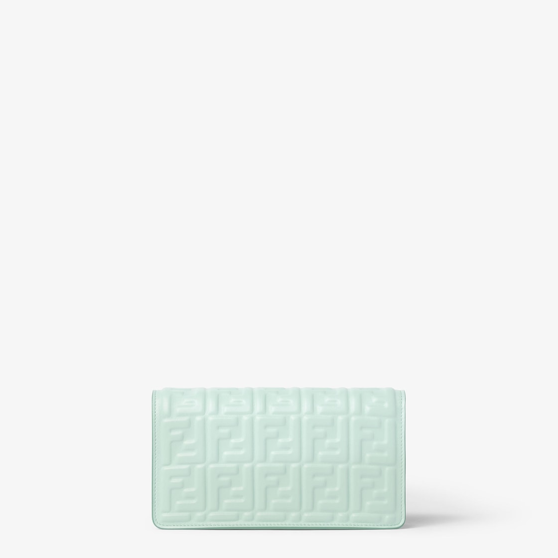Fendi Light green nappa leather wallet with FF motif