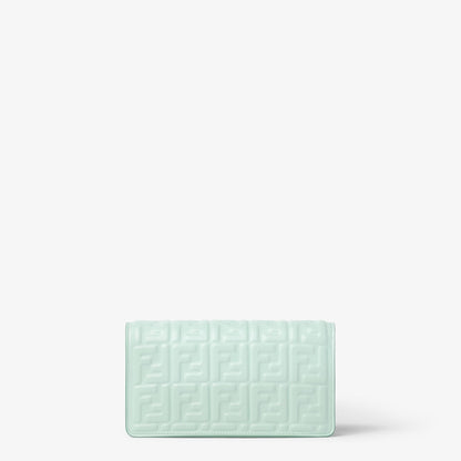 Fendi Light green nappa leather wallet with FF motif
