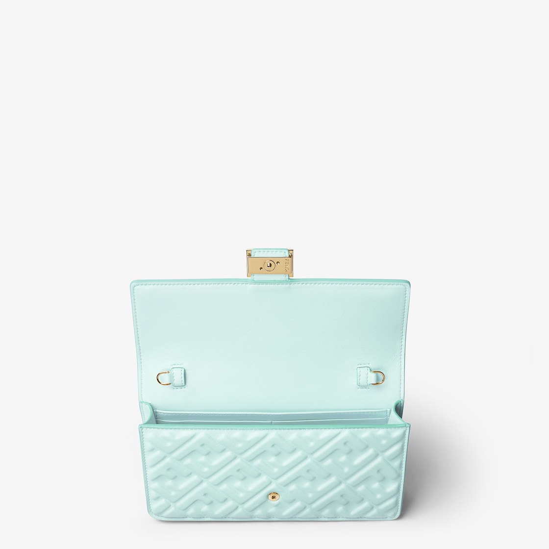 Fendi Light green nappa leather wallet with FF motif
