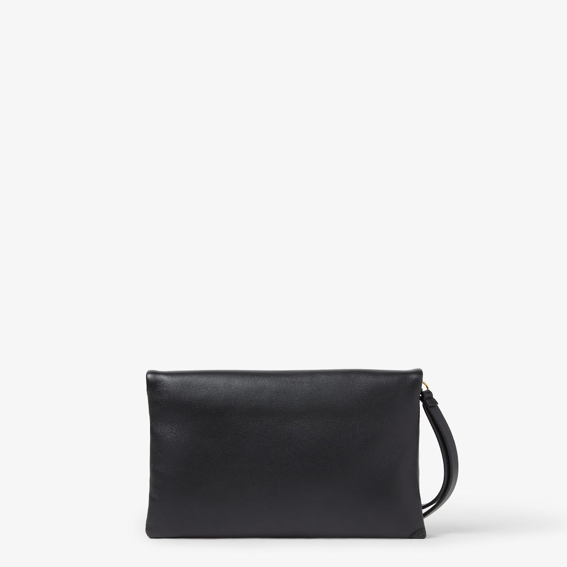 Black nappa leather pochette