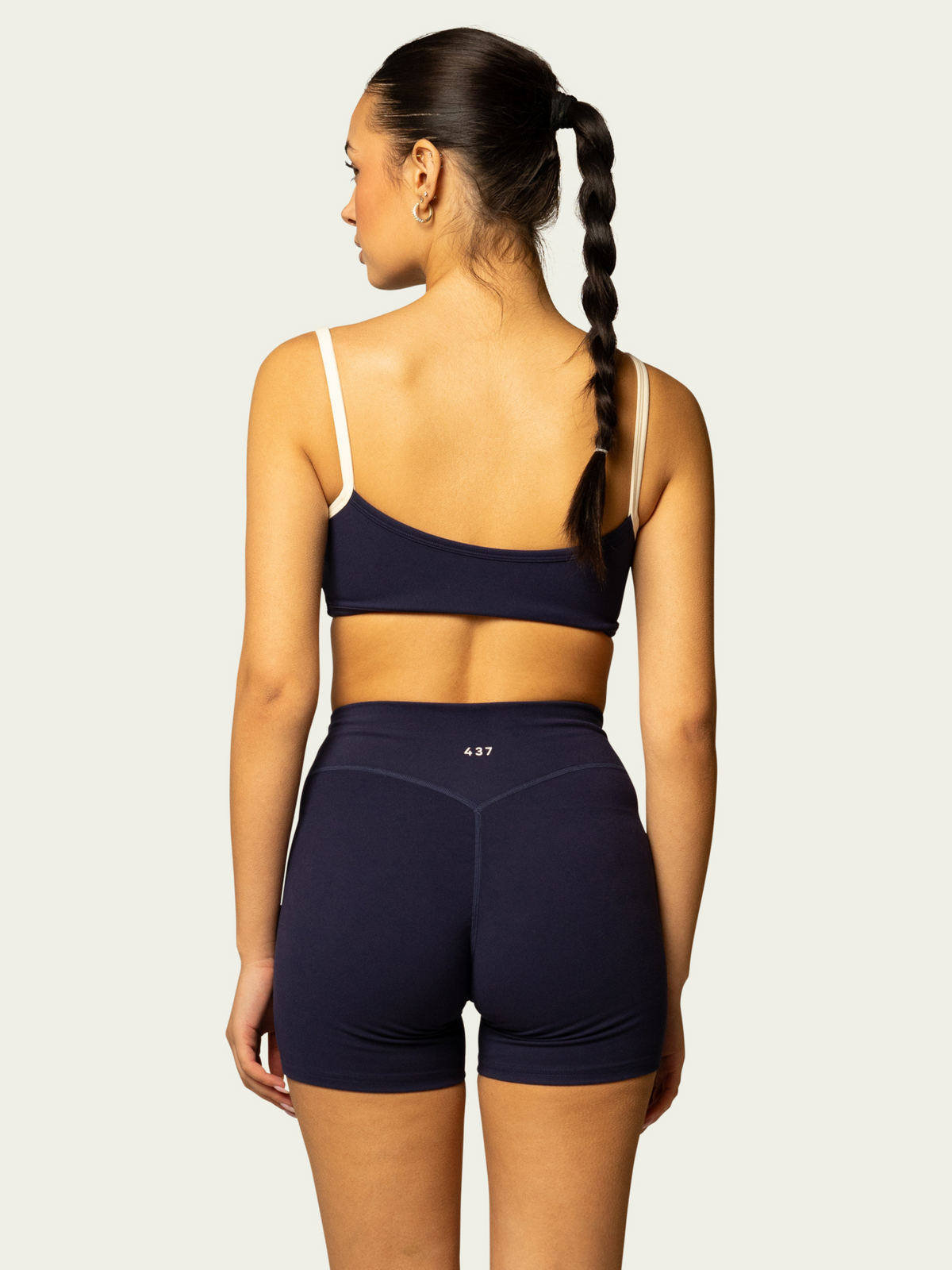 The Micro Bra / Navy-Cream