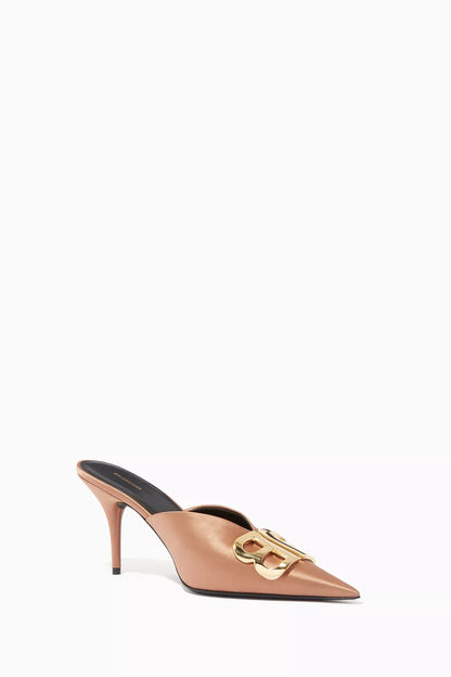 Balenciaga BB 80 Knife Sandals in Satin