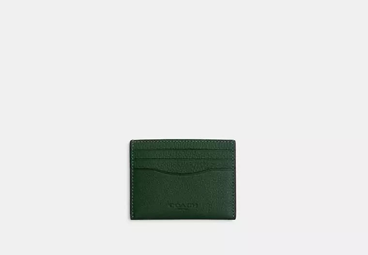 Coach Slim Id Card Case Hunter Green - Wallets | Shop From The Mirage